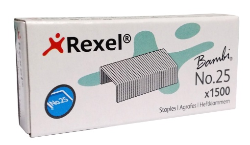 Agrafos nº 25 - 21/4 BAMBI Caixa com 1500