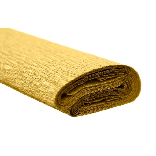 Papel crepe metalizado WEROLA 0,50x2,5m dourado 9130