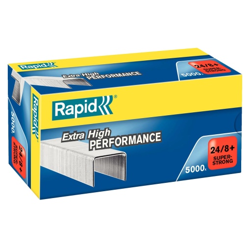 Agrafos 24/8+ RAPID Super Strong Galvanizados Caixa com 5000