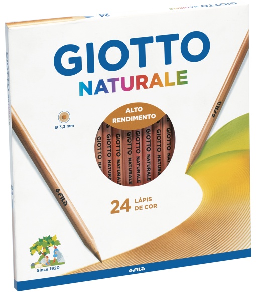 Lápis de Cor GIOTTO Natural com 24