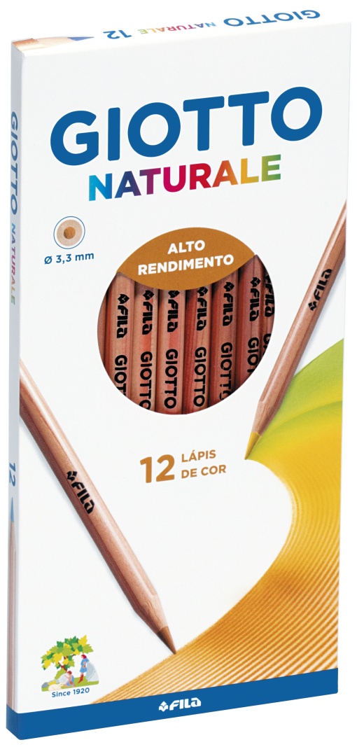 Lápis de Cor GIOTTO Natural com 12