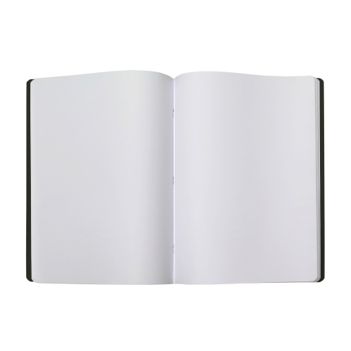 Caderno A4 capa preta agrafado AMBAR Ideas liso 80 folhas 60g