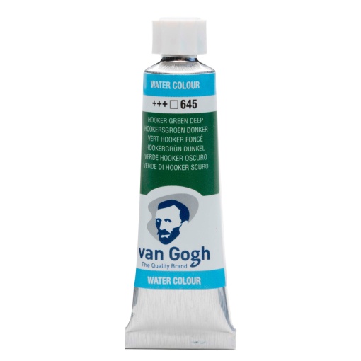 Aguarela em tubo TALENS VAN GOGH Verde Hooker Escuro 645 10ml