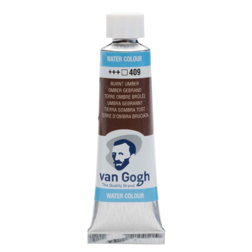 Aguarela em tubo TALENS VAN GOGH Terra Sombra Queimada 409 10ml