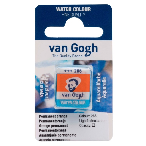 Aguarela em Pastilha TALENS VAN GOGH Laranja 266