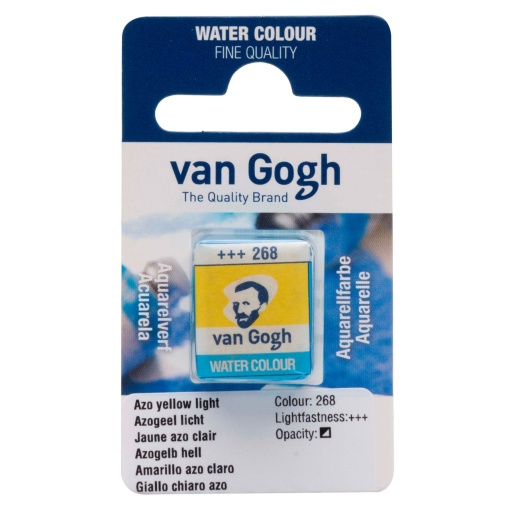 Aguarela em Pastilha TALENS VAN GOGH Amarelo Aço Claro 268