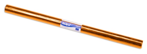 Celofane 50x65cm Laranja 25 folhas Picotado Laranja