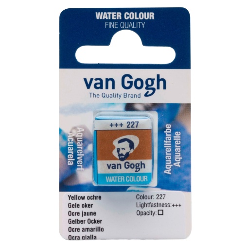 Aguarela em Pastilha TALENS VAN GOGH Amarelo Ocre 227