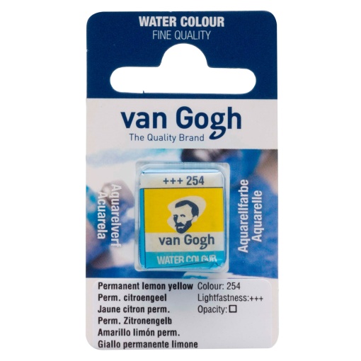Aguarela em Pastilha TALENS VAN GOGH Amarelo Limão 254