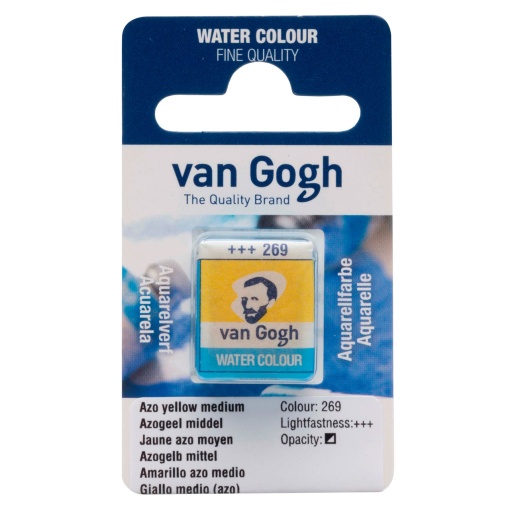 Aguarela em Pastilha TALENS VAN GOGH Amarelo Aço Médio 269