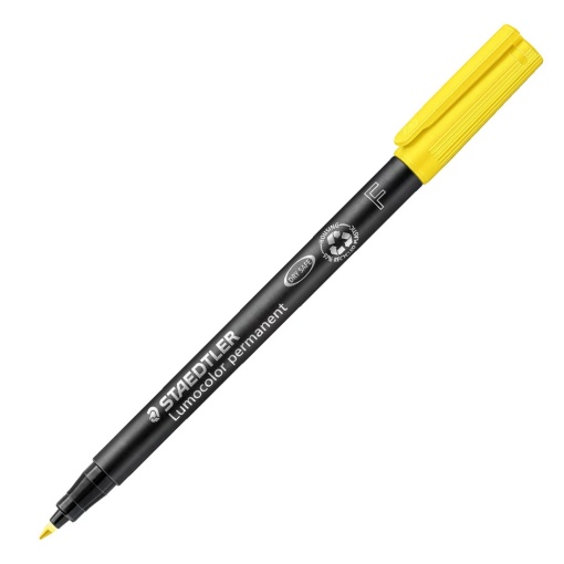 STAEDTLER Lumocolor 318 F 0.6mm Yellow Permanent Universal Marker