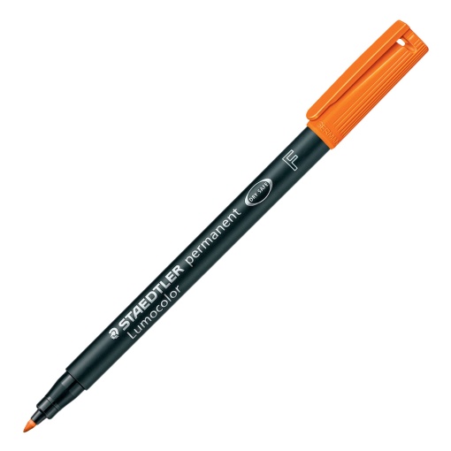 Marcador universal permanente STAEDTLER Lumocolor 318 F 0,6mm laranja 4