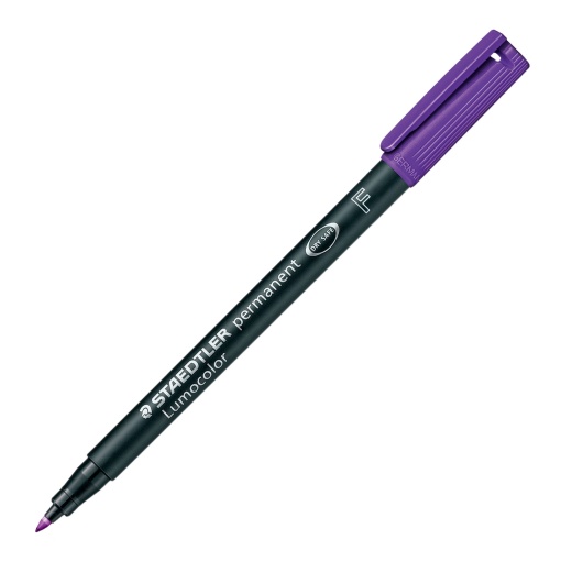 Marcador universal permanente STAEDTLER Lumocolor 318 F 0,6mm violeta 6