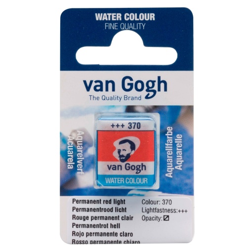 Aguarela em pastilha TALENS VAN GOGH Vermelho Claro 370
