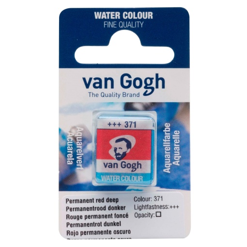 Aguarela em pastilha TALENS VAN GOGH Vermelho Escuro 371