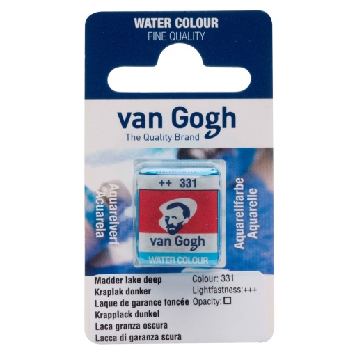 Aguarela em Pastilha TALENS VAN GOGH Lago Madder Escuro 331