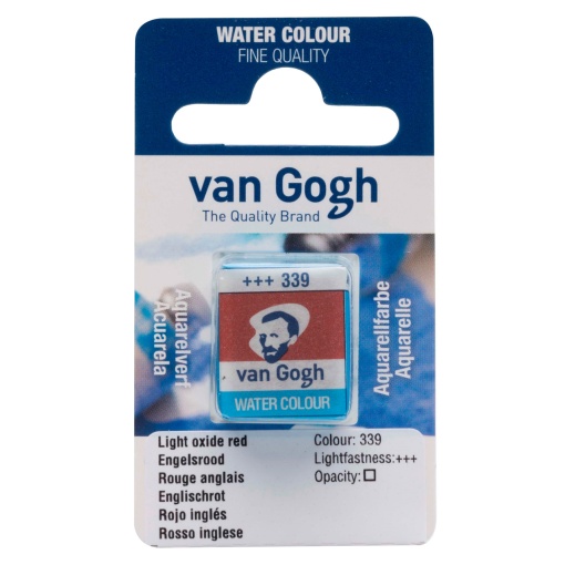 Aguarela em pastilha TALENS VAN GOGH Vermelho Inglês 339