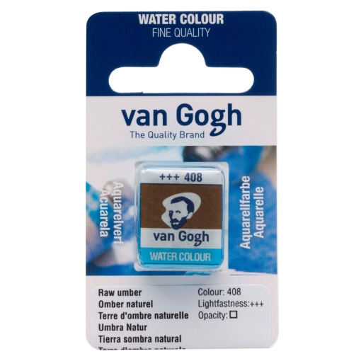 Aguarela em Pastilha TALENS VAN GOGH Terra Sombra Natural 408
