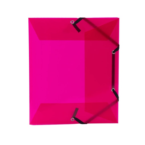 A5 elastic folder VIQUEL Propyglass, 15mm spine, assorted designs