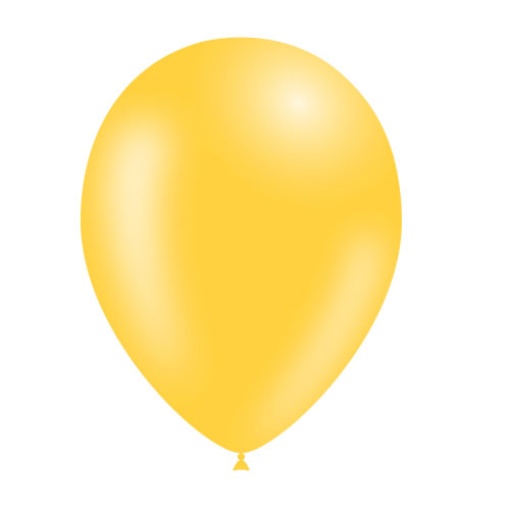 Balão de látex 28cm 11ö amarelo (100 unidades) BALLOONIA