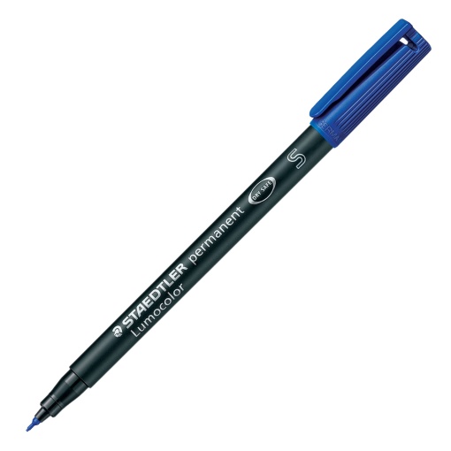 Marcador universal permanente STAEDTLER Lumocolor 313 Sf 0,4mm azul 3