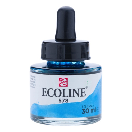 Aguarela líquida TALENS ECOLINE Azul Celeste Cyan 30ml