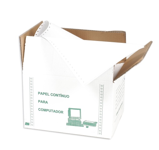 Papel Contínuo 6x 9 1/2 3 Vias Branco caixa com 1000
