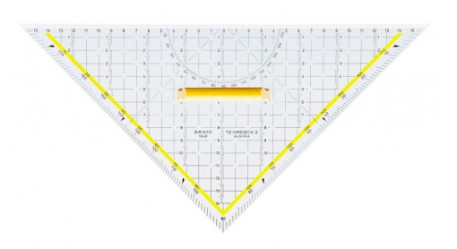 Esquadro Geométrico ARISTO GEOTEC 45°/32,5cm com Pega