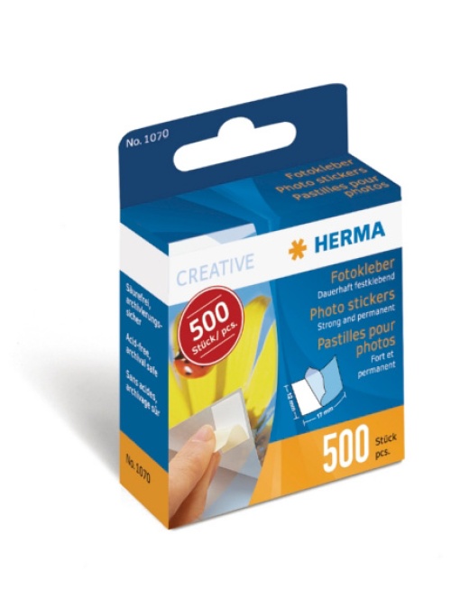 Etiquetas Adesivas para Fotografias HERMA Caixa com 500