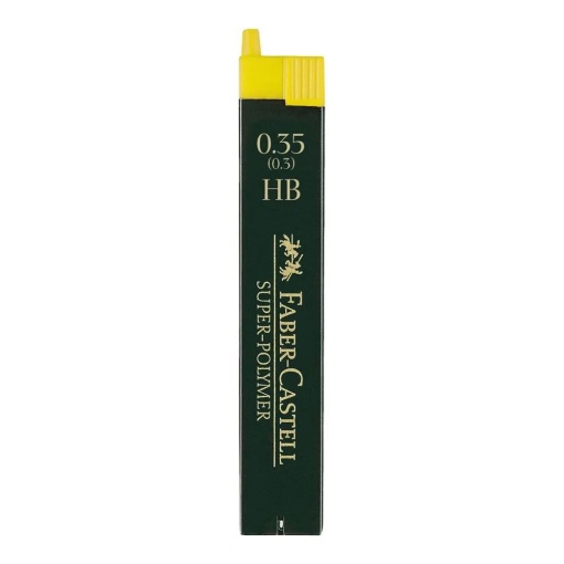 Minas FABER-CASTELL Super-polymer 9063 0,3mm HB (12 unidades)