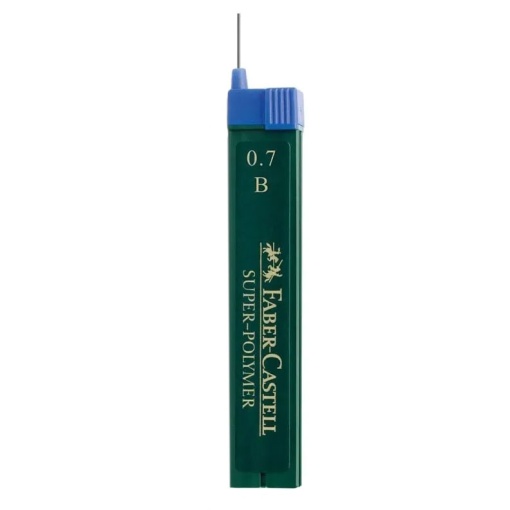Minas FABER-CASTELL Super-polymer 9067 0,7mm B (12 unidades)