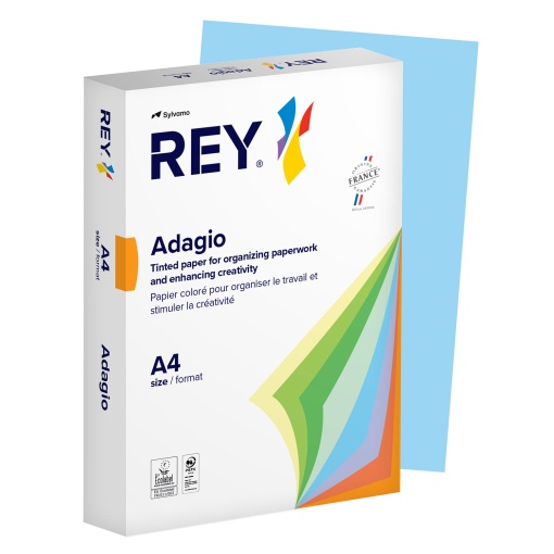 Papel Fotocópia Colorido A4 80g ADAGIO Azul Celeste 48
