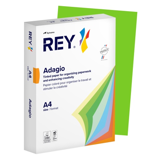 Papel Fotocópia Colorido A4 80g ADAGIO Verde Intenso