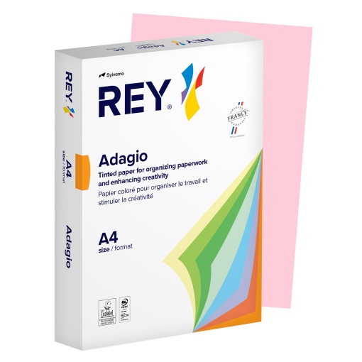 Papel Fotocópia Colorido A4 80g ADAGIO Rosa
