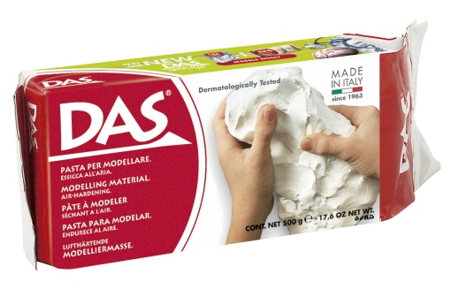 Pasta de Modelar DAS Branco 500g