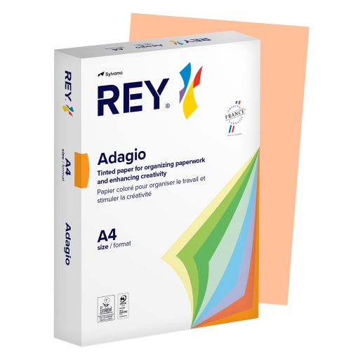 Papel fotocópia colorido A4 80g ADAGIO salmão 91