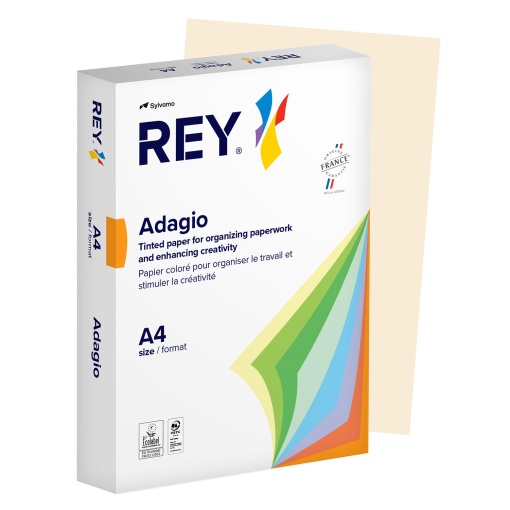 Papel fotocópia colorido A4 80g ADAGIO marfim 93