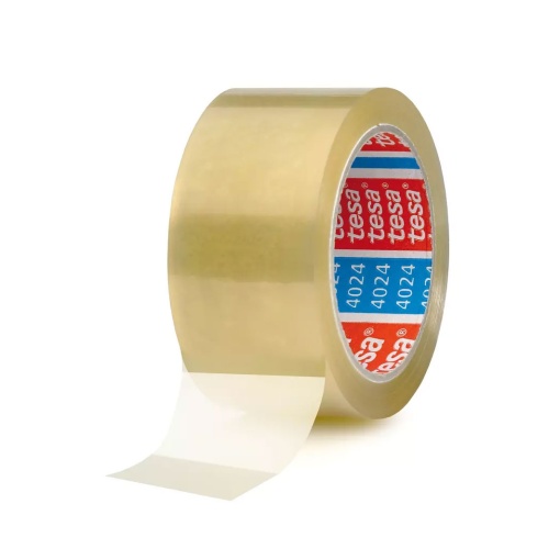 Fita Adesiva para Embalagem 66mx50mm PP Transparente TESAPACK 4024
