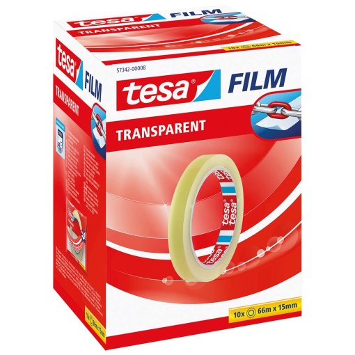 Fita Adesiva 66mx15mm Transparente TESAFILM 57342