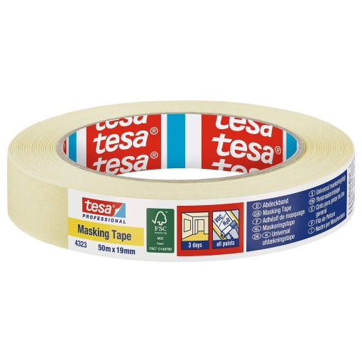 Fita de Pintura Lisa 50mx19mm Tesakrepp 4323