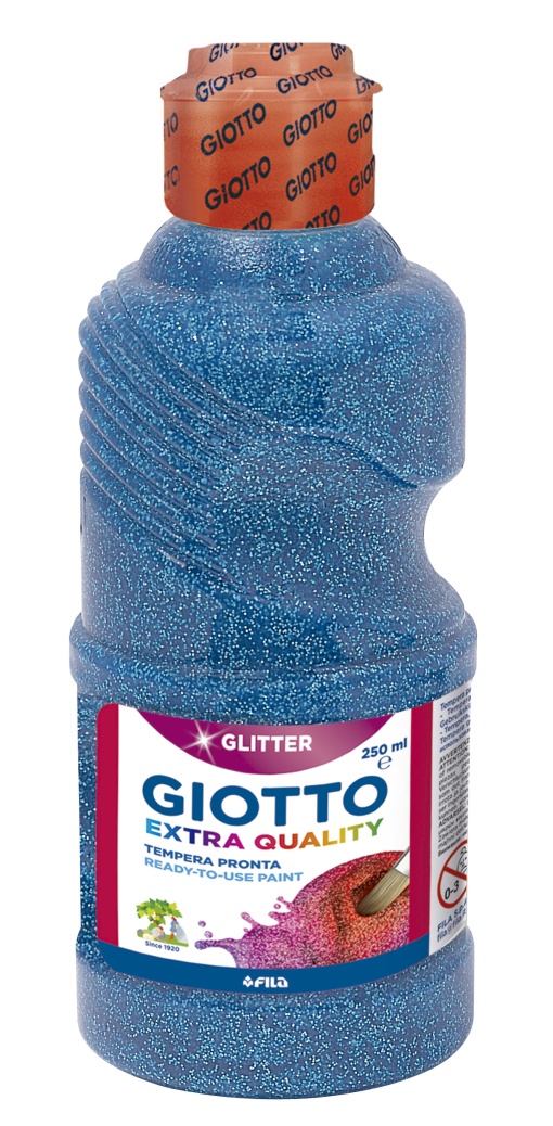 Guache GIOTTO Extra Quality Glitter 250ml azul