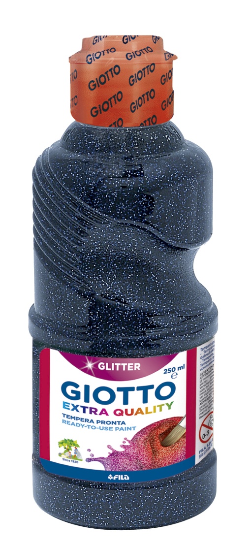 Guache GIOTTO Extra Quality Glitter 250ml azul escuro