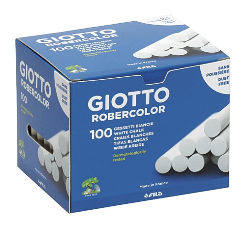 Giz GIOTTO Robercolor branco com 100 unidades
