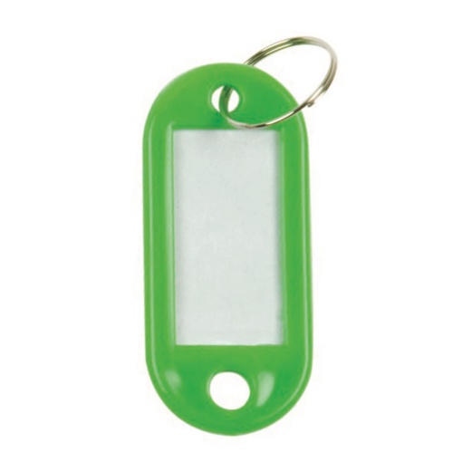 Porta-chaves Plástico com Etiqueta Q-CONNECT Verde