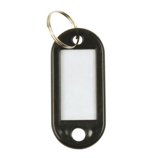 Porta-chaves Plástico com Etiqueta Q-CONNECT Preto