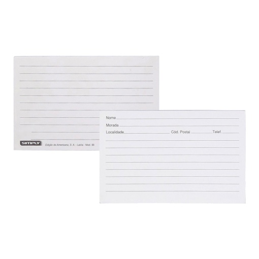 Impressos ficha cliente 12,5x8cm modelo 86 - 100 unidades