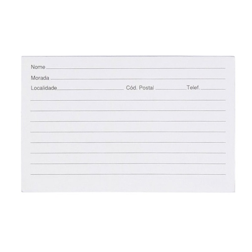 Formularios de registro de clientes impresos, 12,5x8cm, modelo 86 - 100 unidades