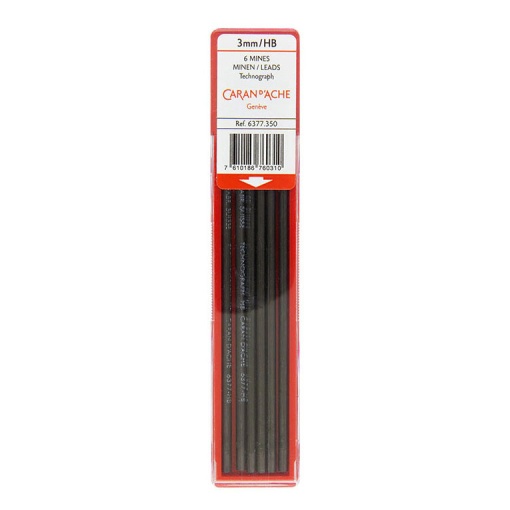 Minas Caran d'Ache 3mm HB com 6