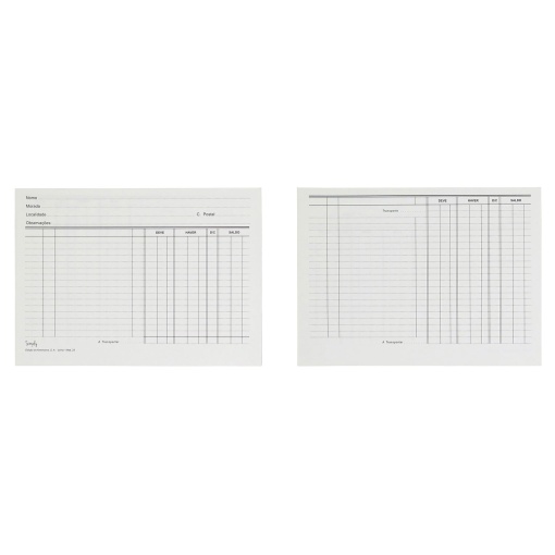 Impresiones de cuenta corriente 21x15,5cm modelo 23 - 100 unidades