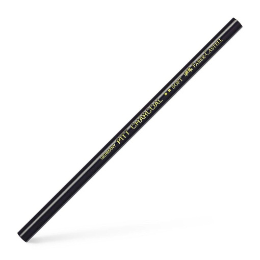 Lápis de Carvão Natural FABER-CASTELL Pitt Charcoal Soft